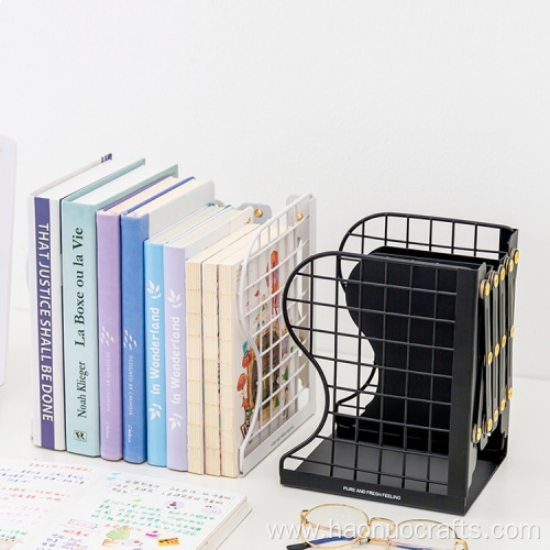 Table top retractable bookshelf storage shelf book stand